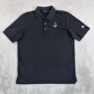 Pinehurts by Adidas Performance Golf Polo Shirt Black Men Medium PutterBoy NWOT